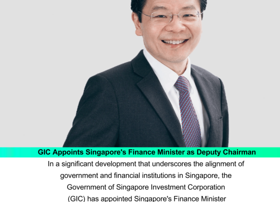 GIC Appoints Singapore's Finance Minister as Deputy Chairman