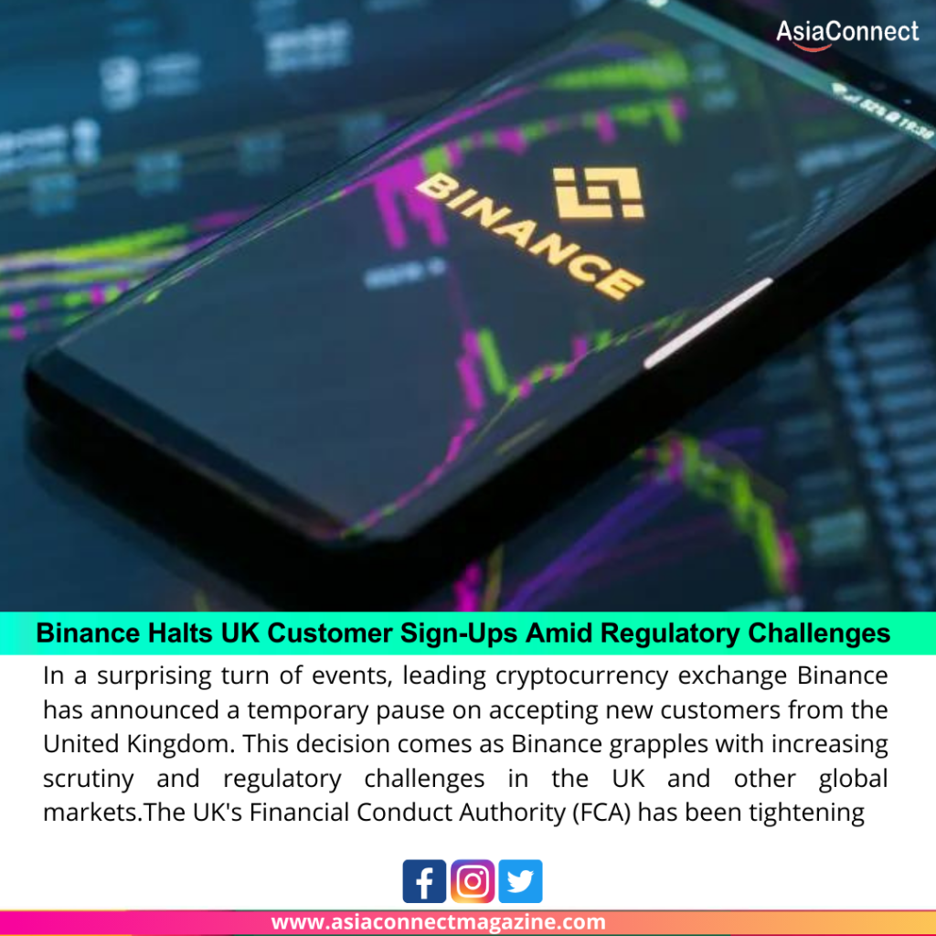 
Binance Halts UK Customer Sign-Ups Amid Regulatory Challenges