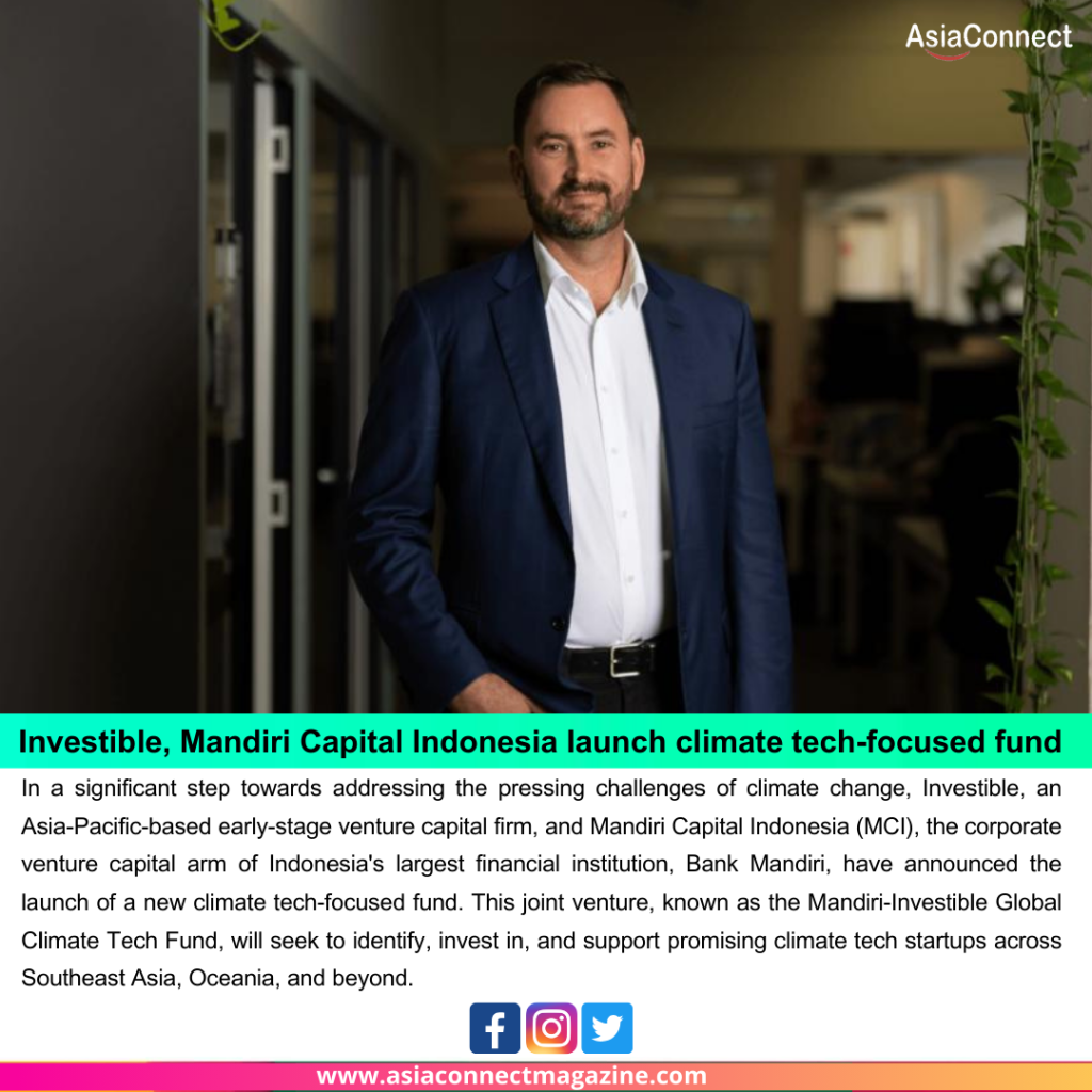 Investible, Mandiri Capital Indonesia launch climate tech-focused fund
