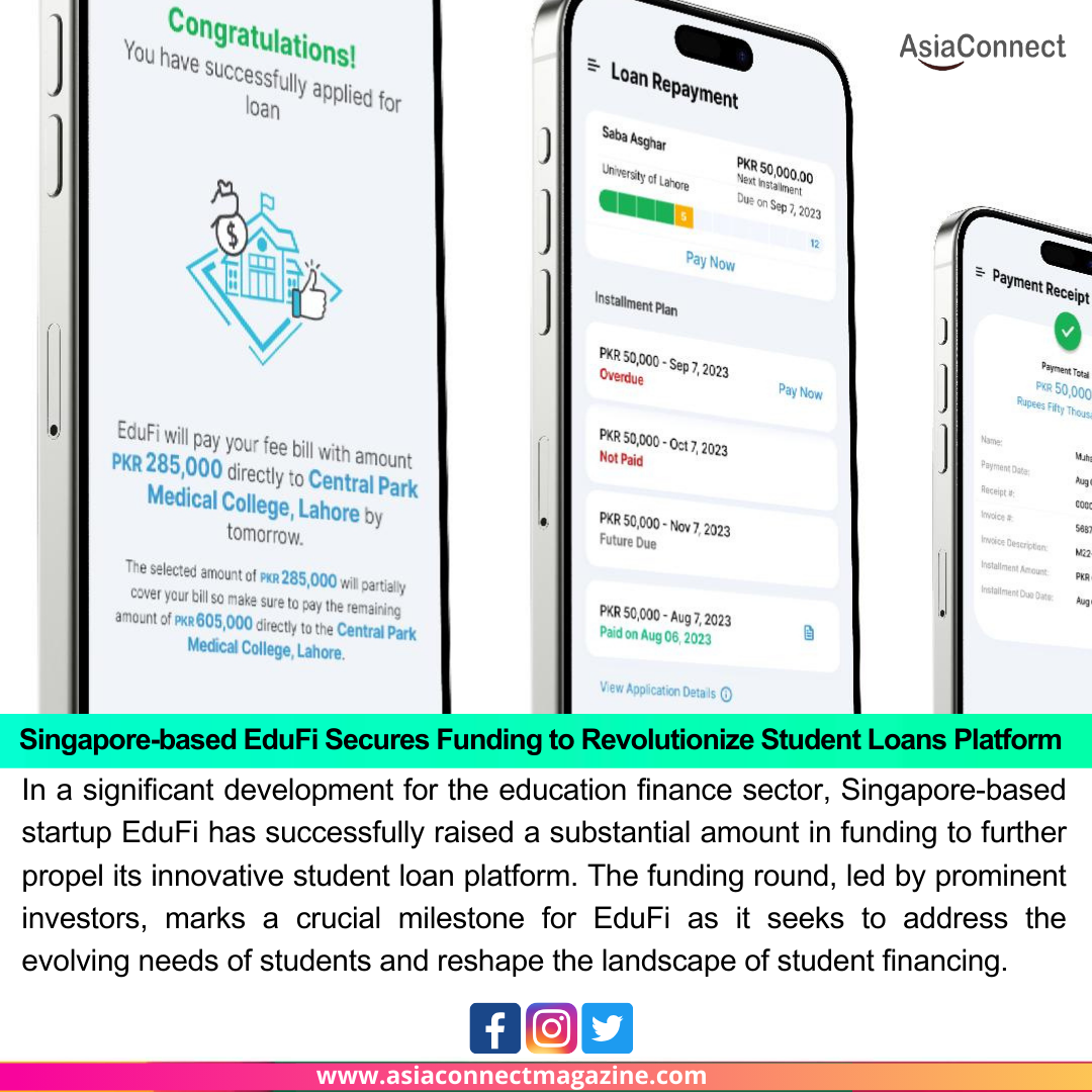 Singapore-based EduFi Secures Funding to Revolutionize Student Loans Platform