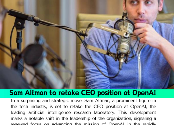 Sam Altman to retake CEO position at OpenAI