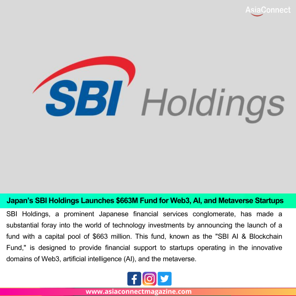 Japan’s SBI Holdings Launches $663M Fund for Web3, AI, and Metaverse Startups