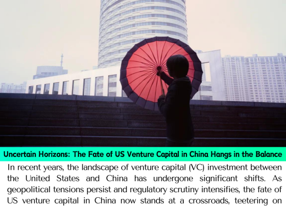 Uncertain Horizons: The Fate of US Venture Capital in China Hangs in the Balance