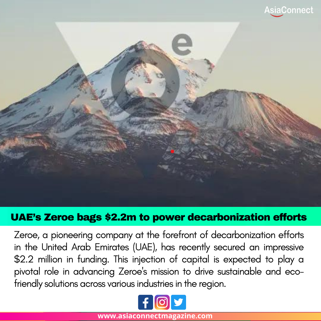 UAE’s Zeroe bags $2.2m to power decarbonization efforts