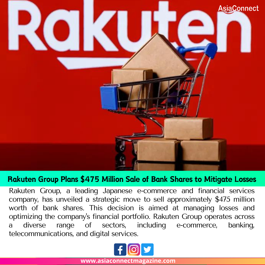 Rakuten Group Plans $475 Million Sale of Bank Shares to Mitigate Losses