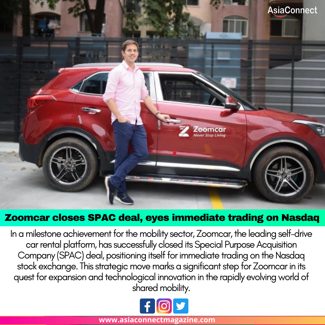 Zoomcar Successfully Closes SPAC Deal, Aims for Immediate Trading on Nasdaq