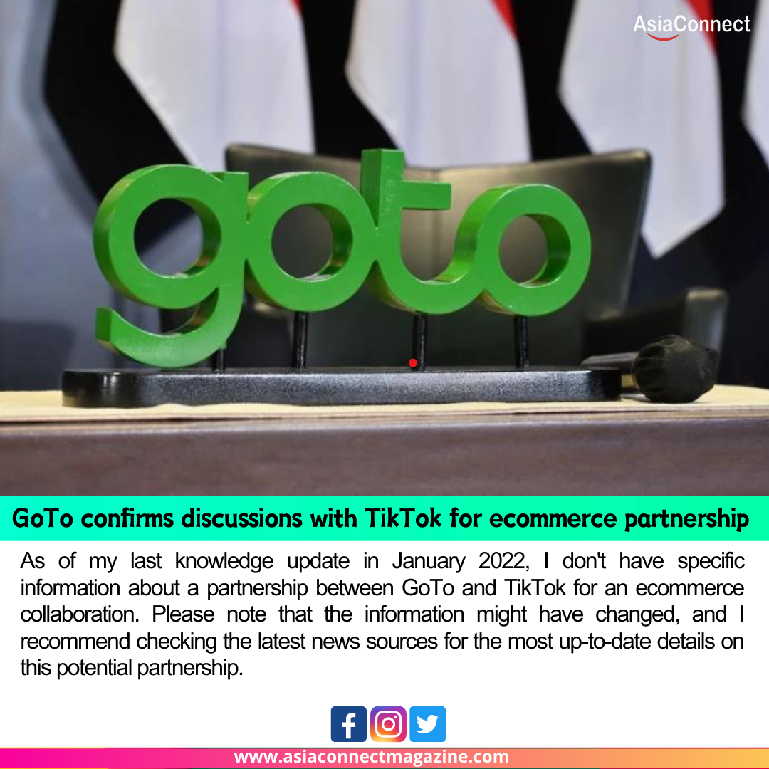 GoTo confirms discussions with TikTok for ecommerce partnership
