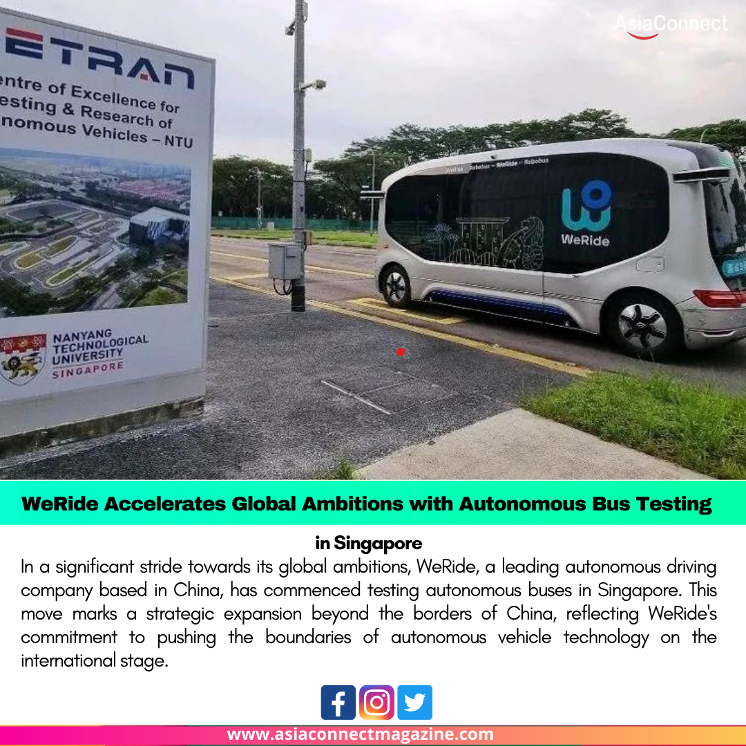 China’s WeRide tests autonomous buses in Singapore, accelerates global ambition