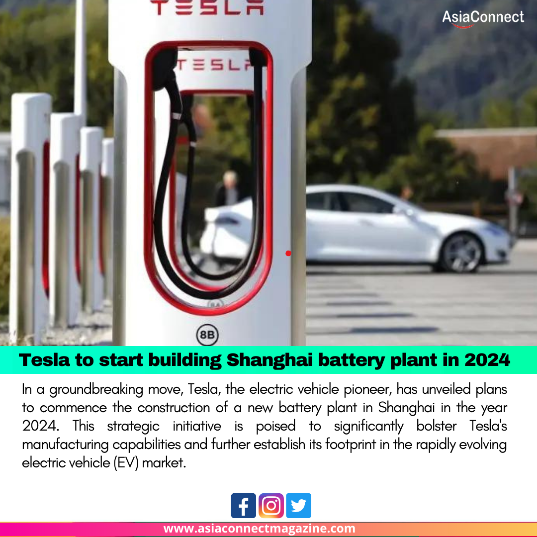 Tesla to start building Shanghai battery plant in 2024