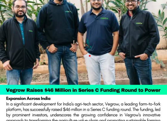 Vegrow Raises $46 Million in Series C Funding Round to Power Expansion Across India