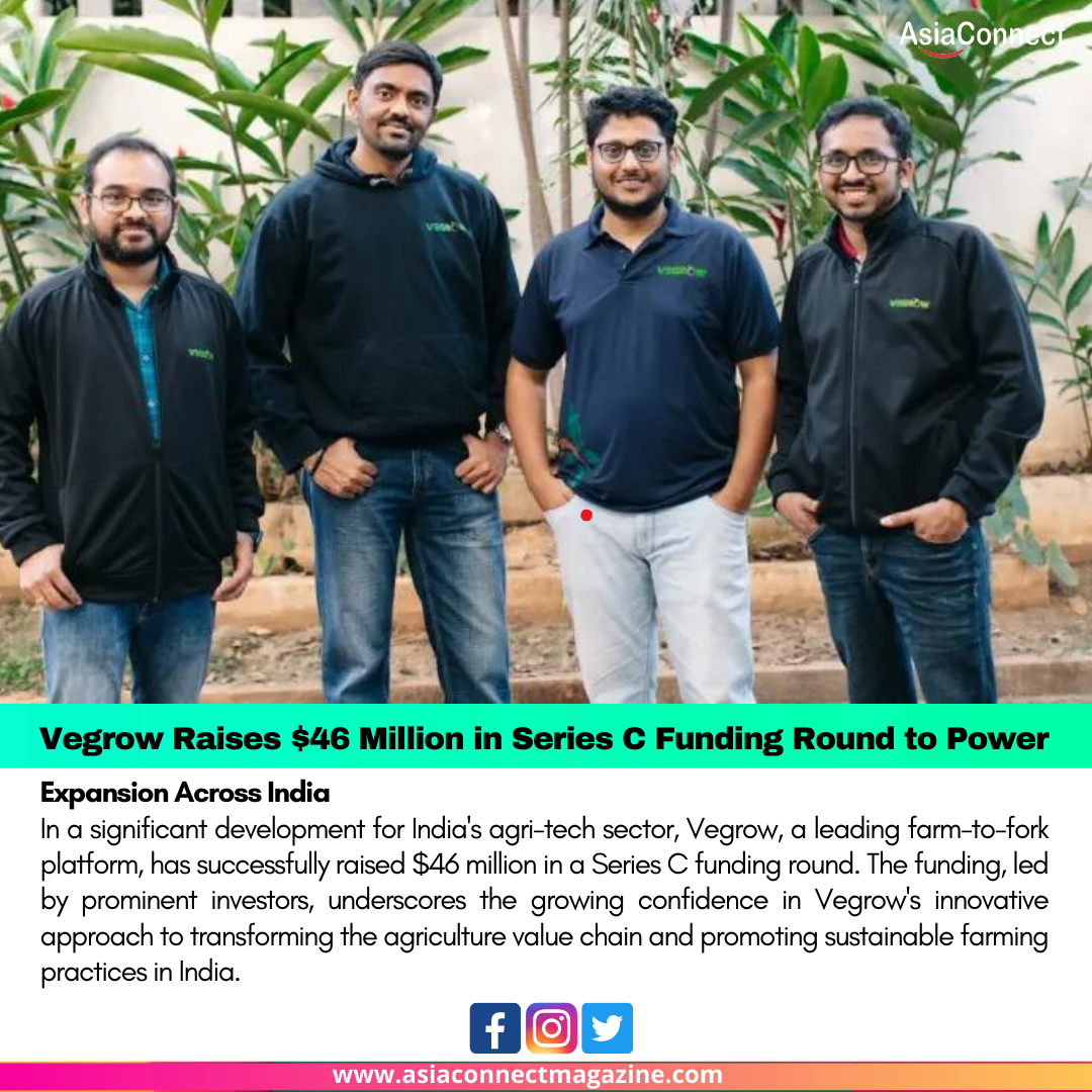 Vegrow Raises $46 Million in Series C Funding Round to Power Expansion ...