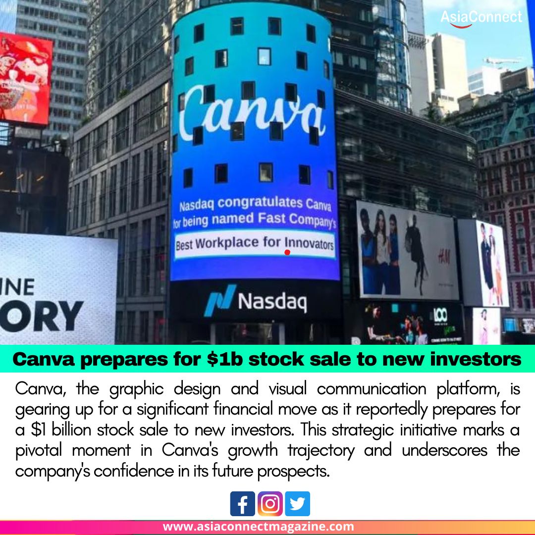 Canva prepares for $1b stock sale to new investors