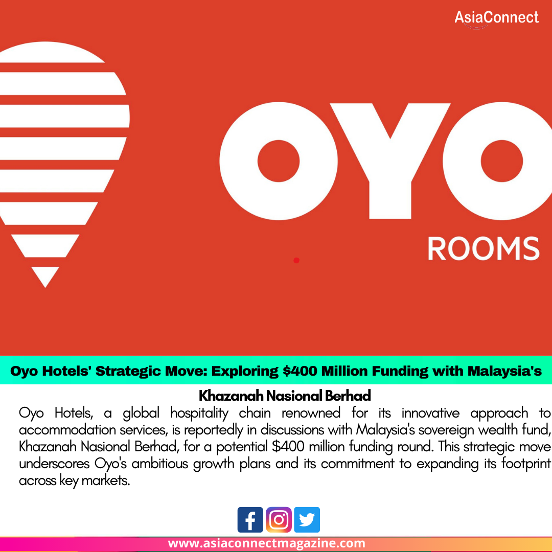 Oyo Hotels’ Strategic Move: Exploring $400 Million Funding with Malaysia’s Khazanah Nasional Berhad