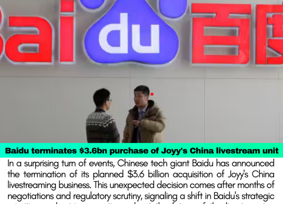 Baidu terminates $3.6bn purchase of Joyy's China livestream unit