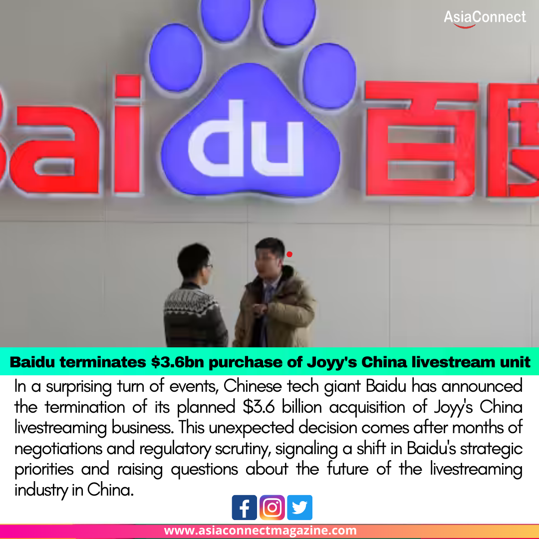 Baidu terminates $3.6bn purchase of Joyy’s China livestream unit