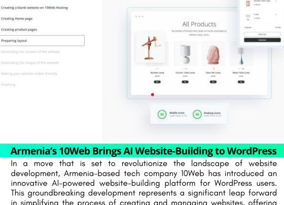 Armenia’s 10Web Brings AI Website-Building to WordPress