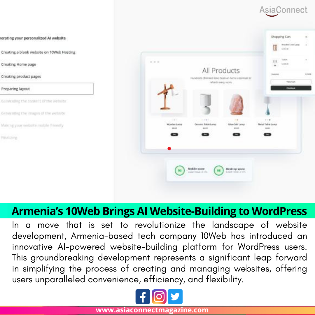 Armenia’s 10Web Brings AI Website-Building to WordPress