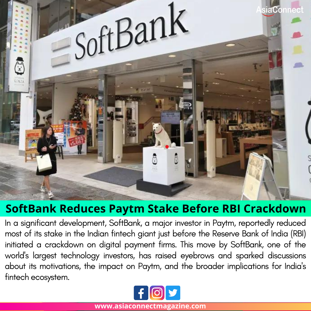 SoftBank Reduces Paytm Stake Before RBI Crackdown: Implications and Analysis