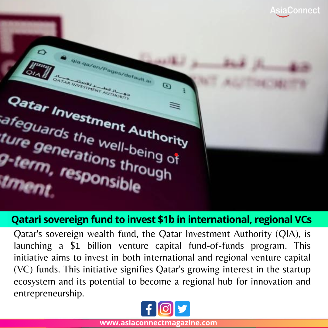 Qatari sovereign fund to invest $1b in international, regional VCs