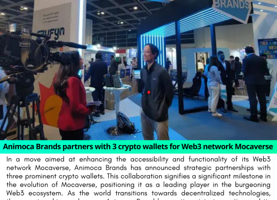 Animoca Brands Forges Strategic Partnerships with Three Crypto Wallets for Web3 Network Mocaverse