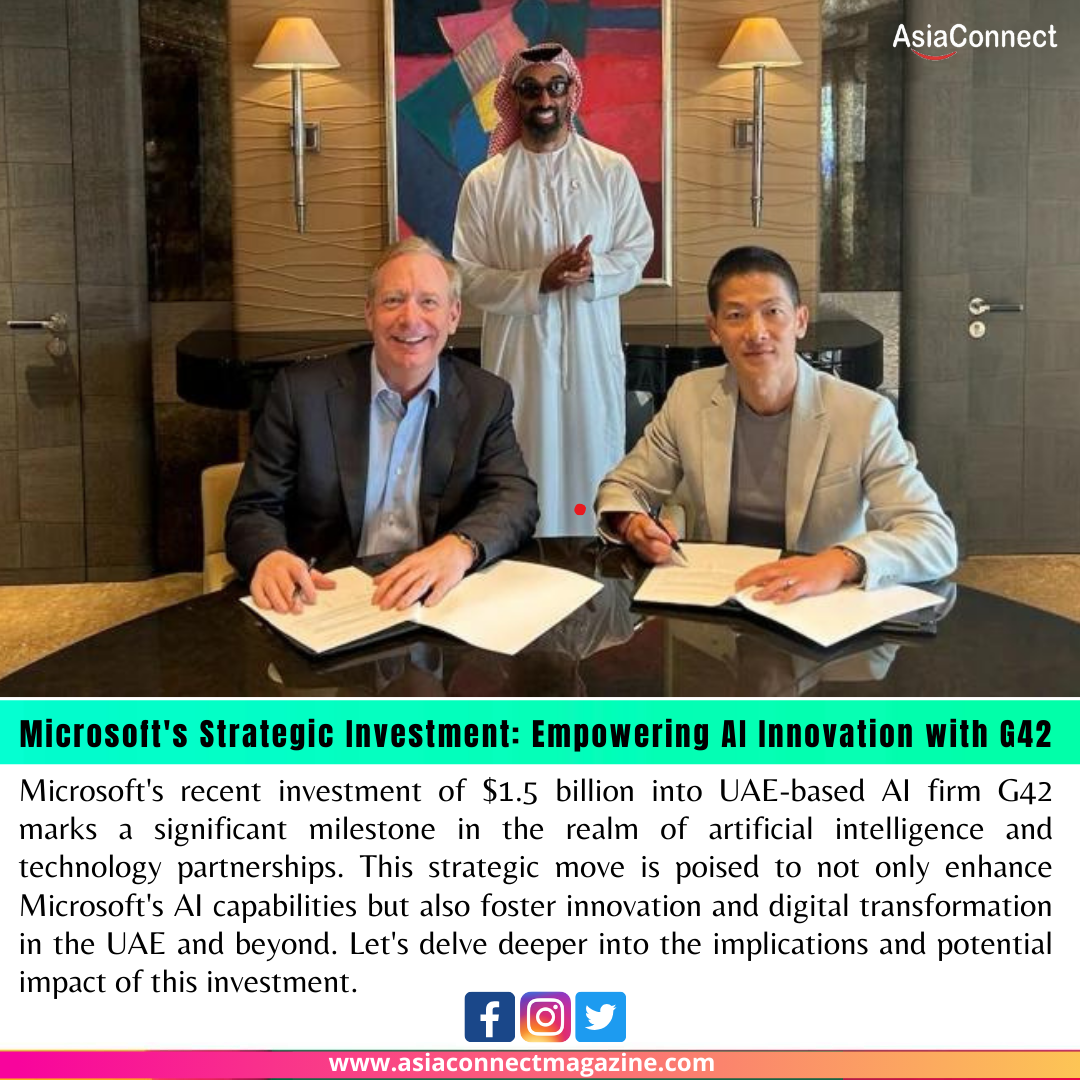 Microsoft’s Strategic Investment: Empowering AI Innovation with G42