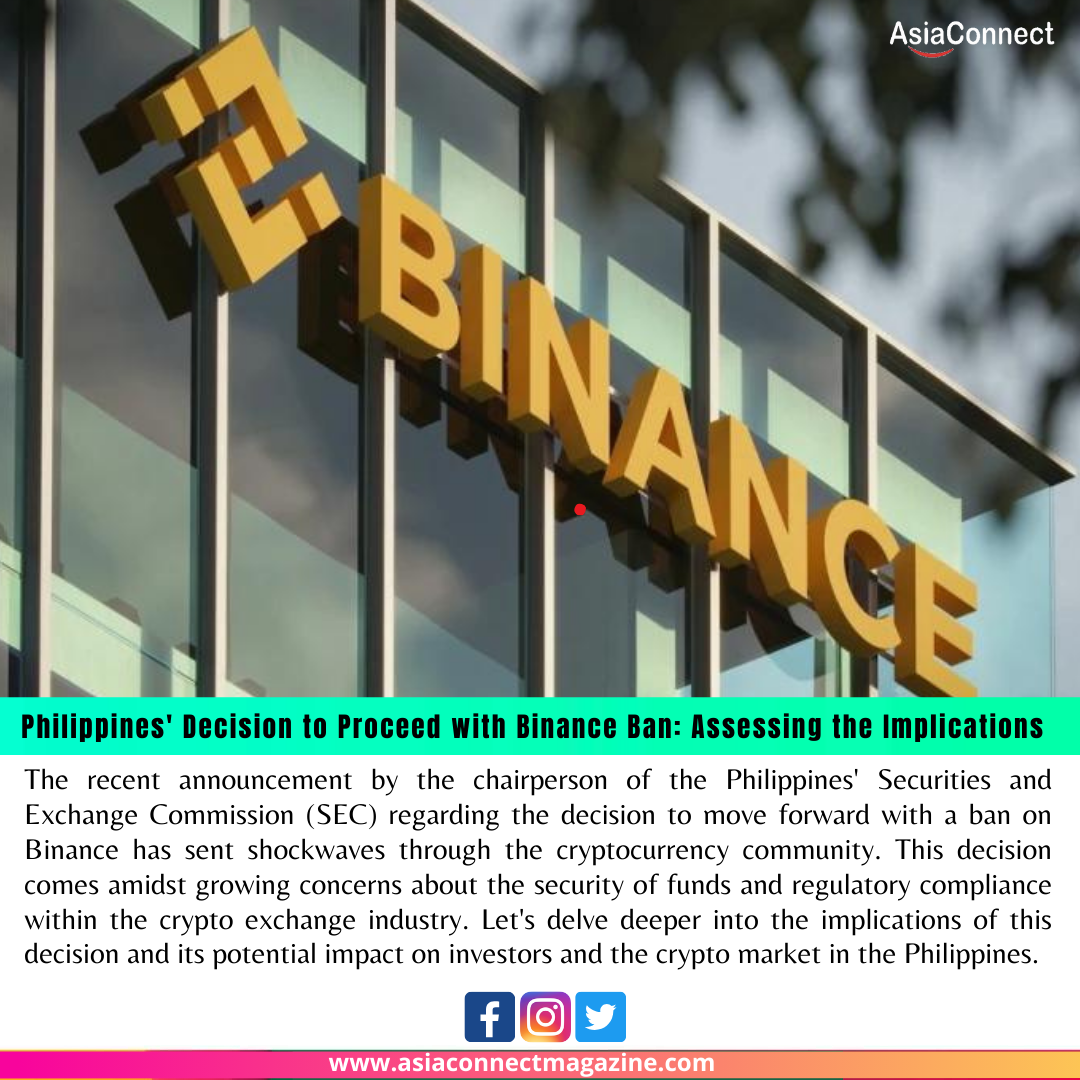 Philippines’ Decision to Proceed with Binance Ban: Assessing the Implications