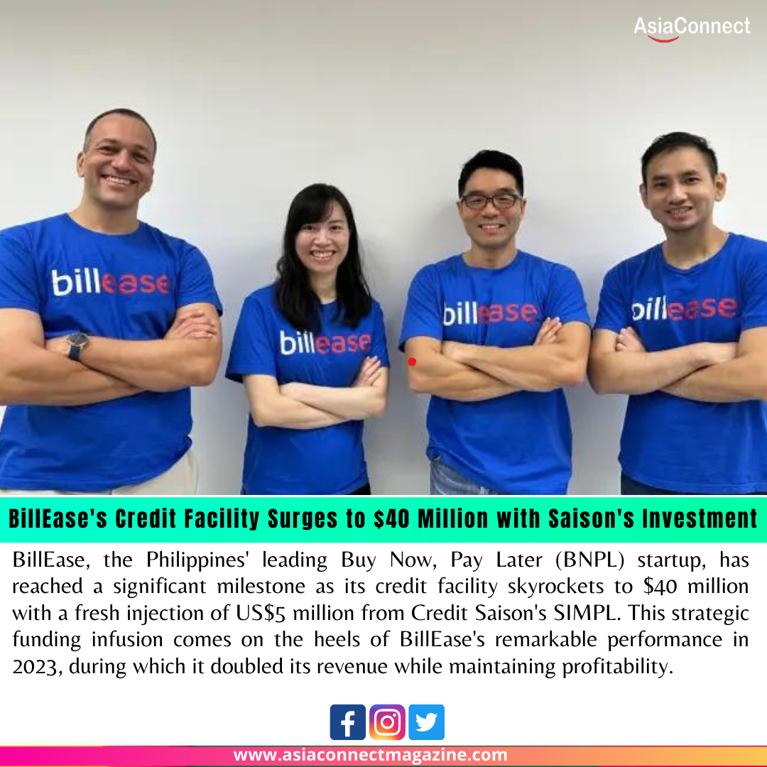 BillEase’s Credit Facility Surges to $40 Million with Saison’s Investment