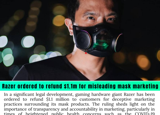 Razer ordered to refund $1.1m for misleading mask marketing