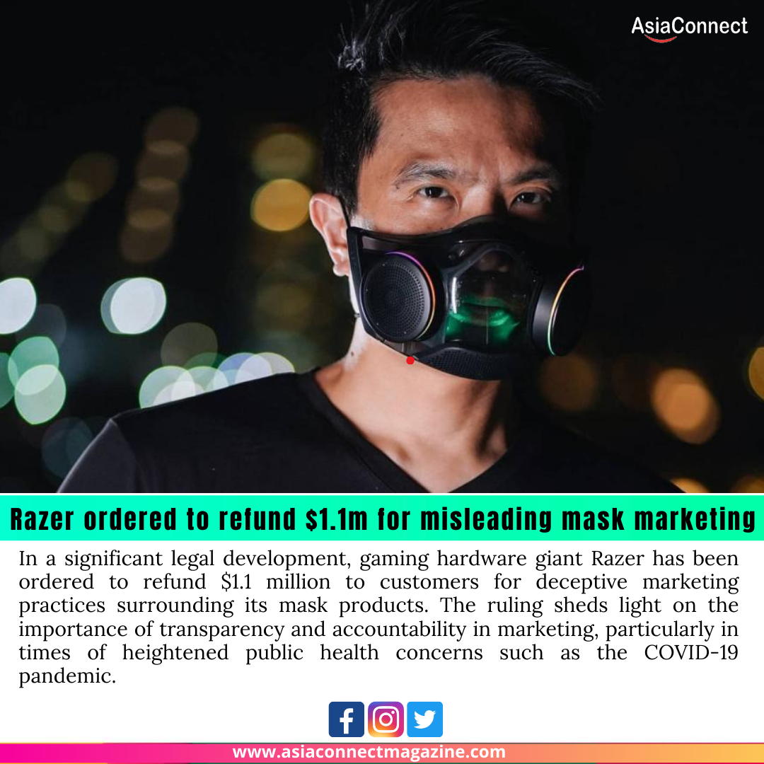 Razer ordered to refund $1.1m for misleading mask marketing