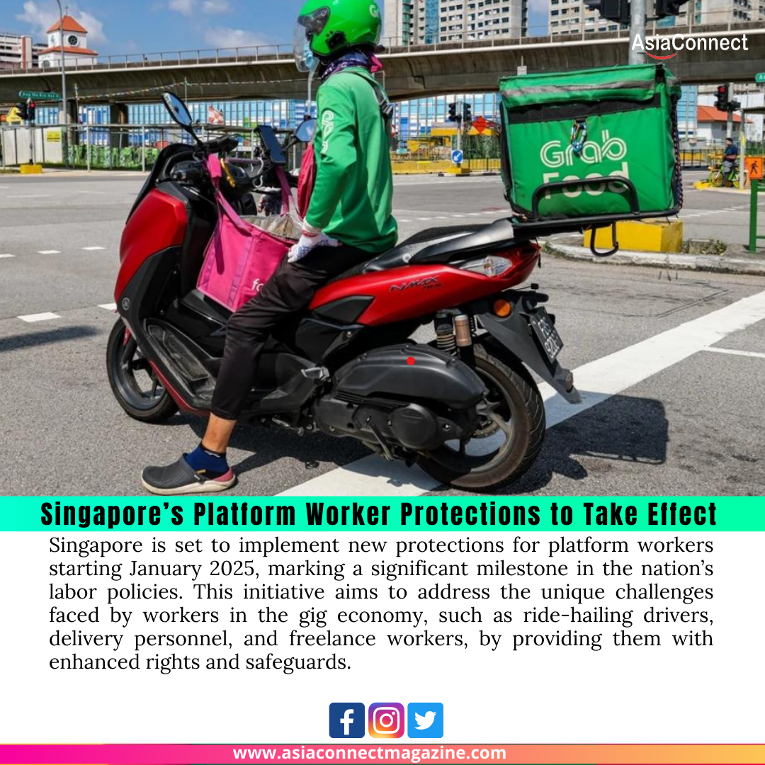 Singapore’s Platform Worker Protections to Take Effect in January 2025