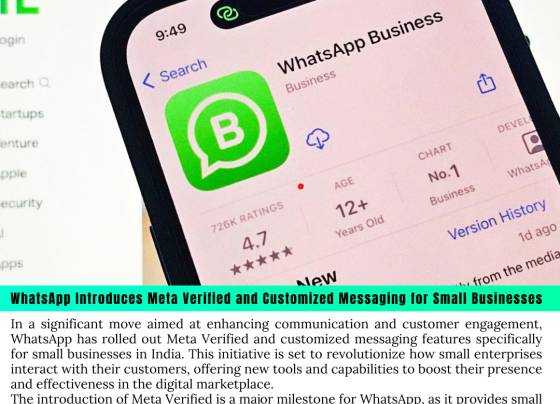 WhatsApp Introduces Meta Verified and Customized Messaging for Small Businesses