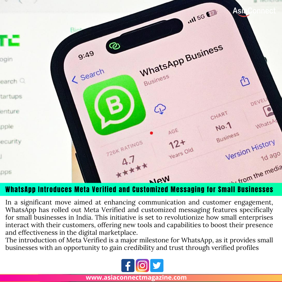 WhatsApp Introduces Meta Verified and Customized Messaging for Small Businesses