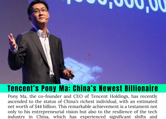 Tencent’s Pony Ma: China’s Newest Billionaire