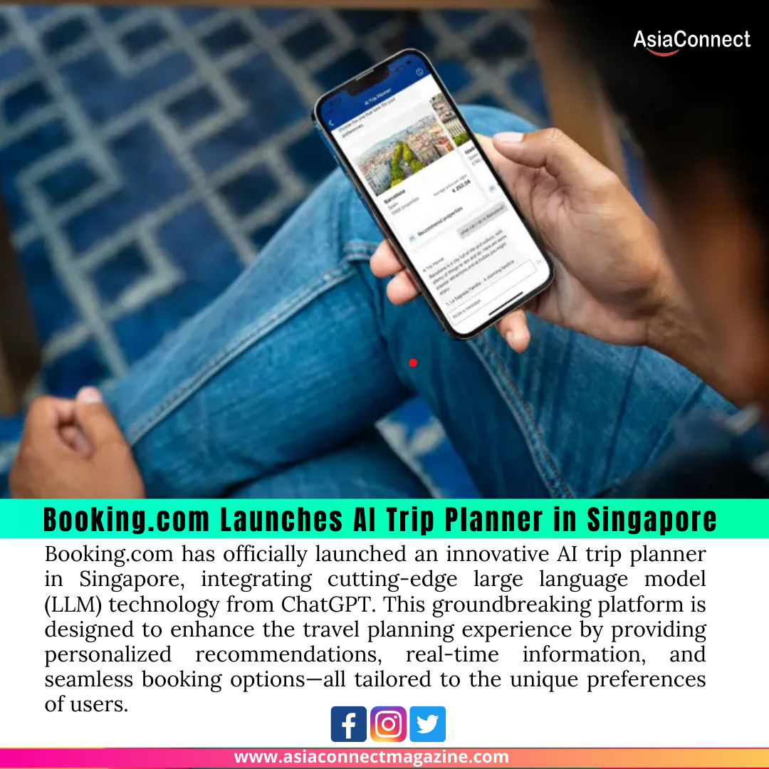 Booking.com Launches AI Trip Planner in Singapore