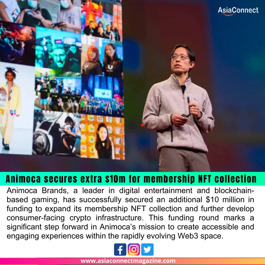 Animoca Secures Additional $10 Million for Membership NFT Collection and Consumer Crypto Infrastructure