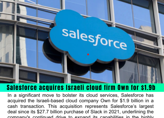 Salesforce acquires Israeli cloud firm Own for $1.9b