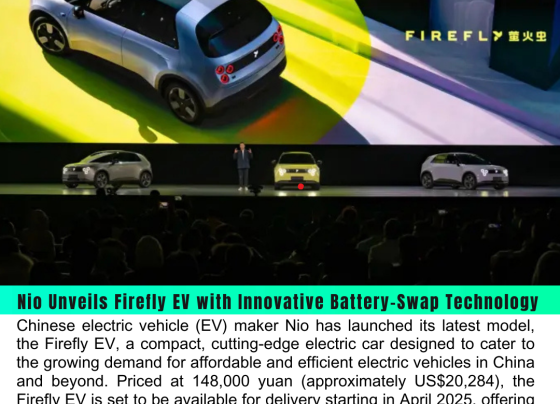 Nio Unveils Firefly EV with Innovative Battery-Swap Technology