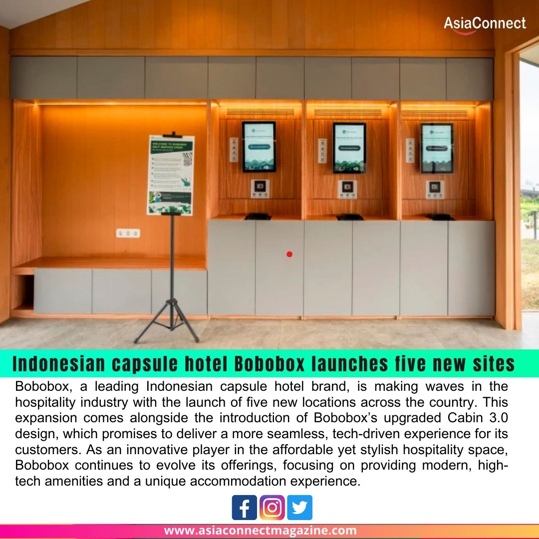 Indonesian capsule hotel Bobobox launches five new sites