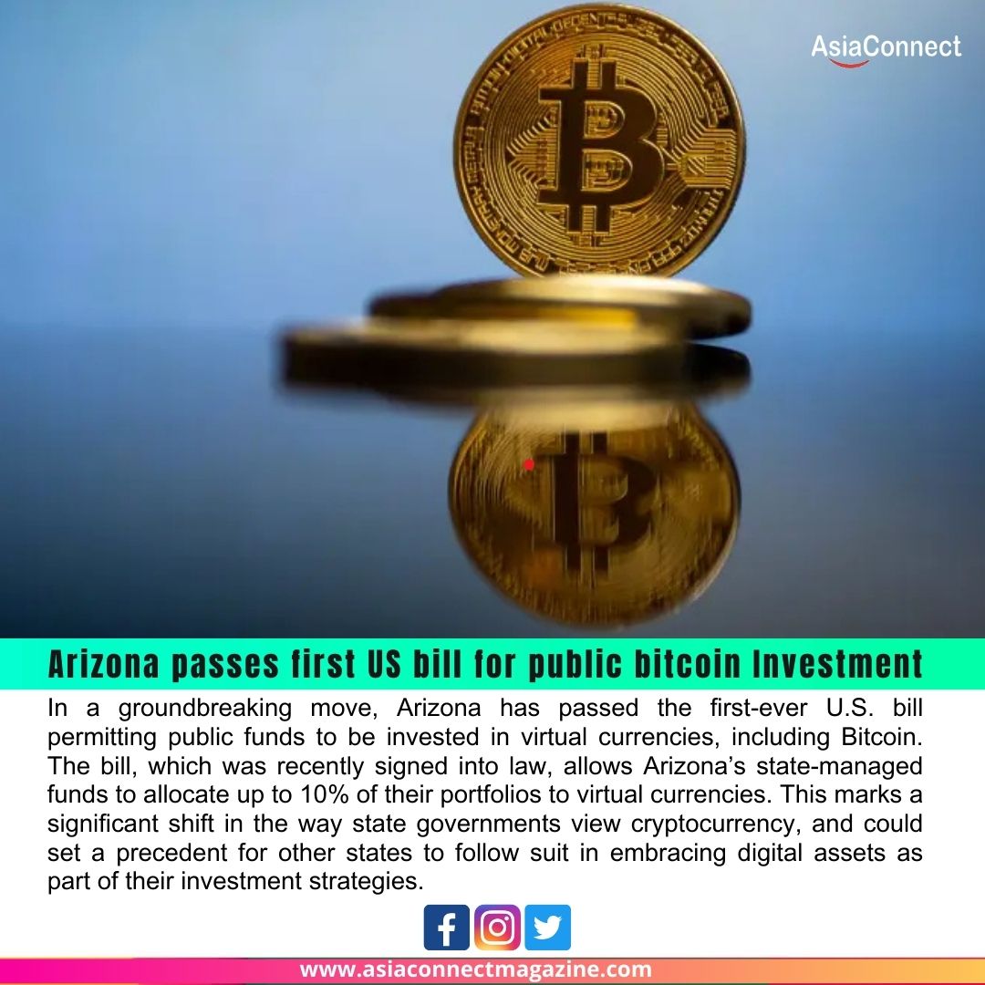 Arizona Passes Landmark Bill Allowing Public Funds to Invest in Bitcoin