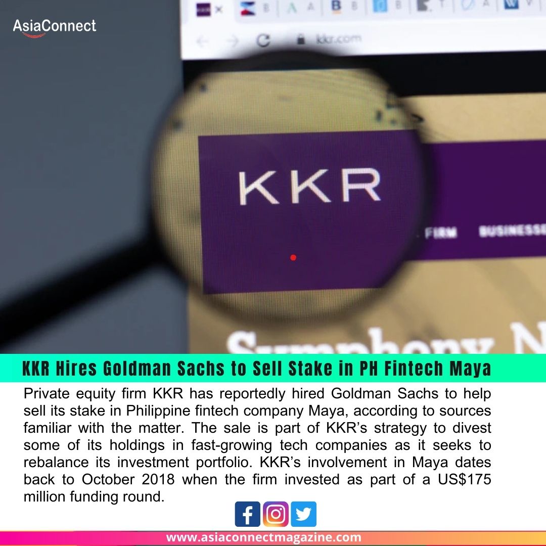 KKR Hires Goldman Sachs to Sell Stake in PH Fintech Maya