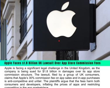 Apple Faces $1.8 Billion UK Lawsuit Over App Store Commission Fees