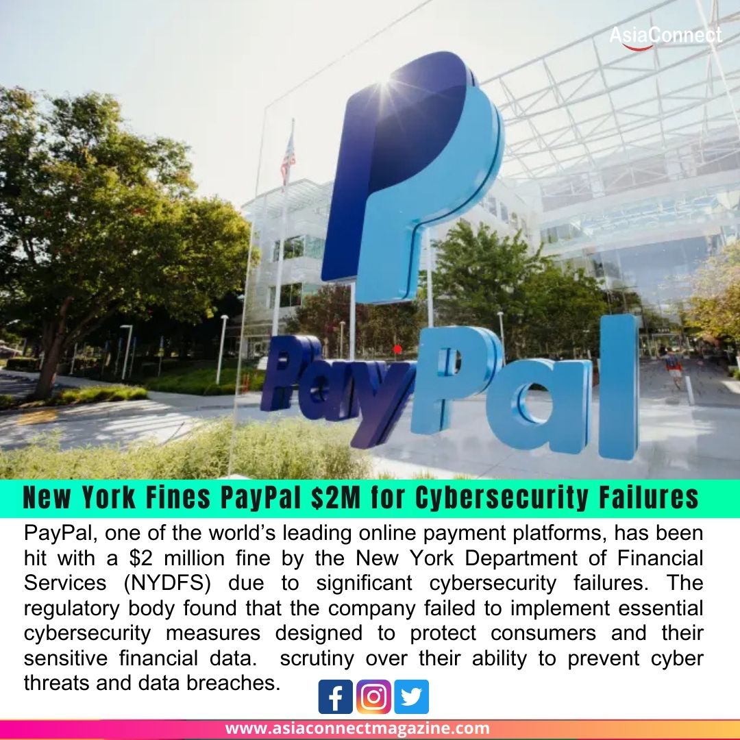 New York Fines PayPal $2M for Cybersecurity Failures