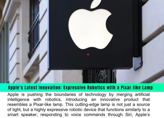 Apple's Latest Innovation: Expressive Robotics with a Pixar-like Lamp