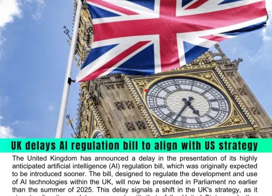 UK delays AI regulation bill to align with US strategy