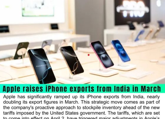 Apple raises iPhone exports from India in March