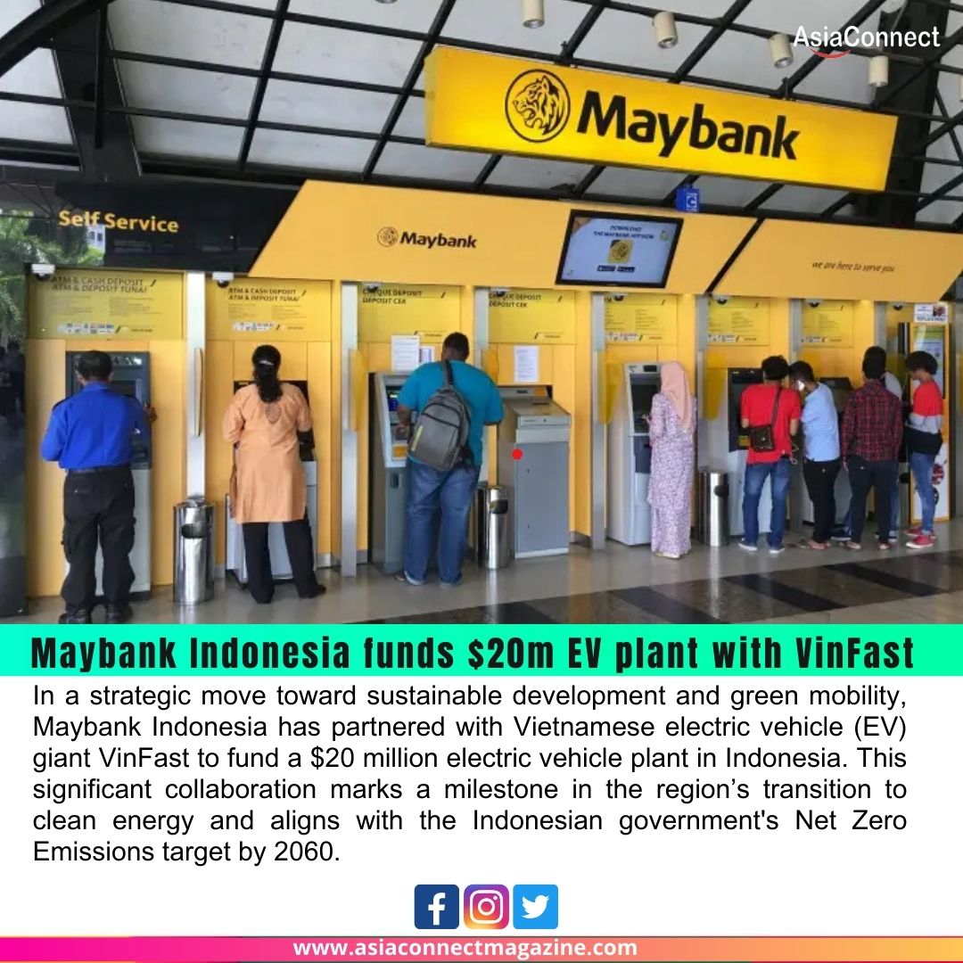 Maybank Indonesia Partners with VinFast to Fund $20M EV Plant, Boosting Indonesia’s Green Goals