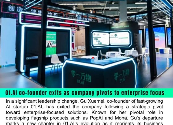 01.AI Co-Founder Gu Xuemei Exits as Company Shifts Focus to Enterprise Solutions