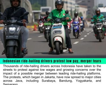 Indonesian Ride-Hailing Drivers Protest Low Pay and Merger Fears Across Major Cities