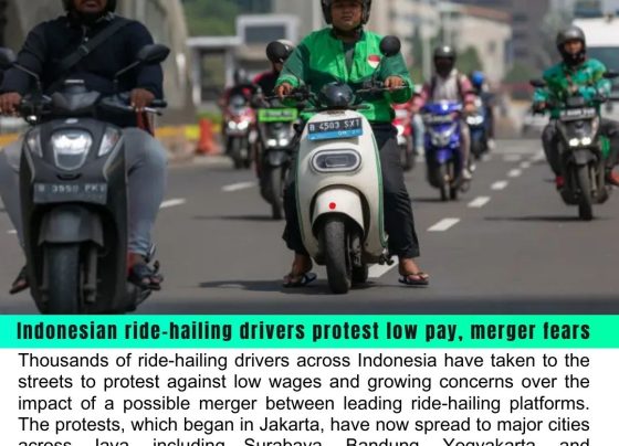 Indonesian Ride-Hailing Drivers Protest Low Pay and Merger Fears Across Major Cities