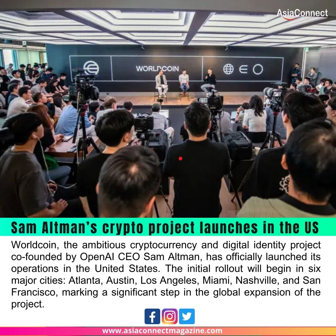 Sam Altman’s Crypto Project Worldcoin Launches in the US Across Six Major Cities